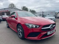 Used Mercedes CLA200 AMG line 163 HP (119 kW) 2019 Red Coupe
