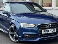 Begagnad Audi A3 S-Line 150 HK (110 kW) 2014 Blå Sedan
