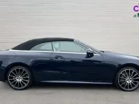 Used Mercedes E220 AMG line 194 HP (142 kW) 2019 Blue Cabriolet