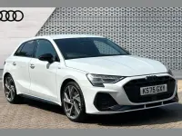 New Audi A3 Black Edition 147 HP (108 kW) 2025 White Hatchback