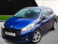 Used Peugeot 208 GT-line 100 HP (73 kW) 2017 Blue Hatchback