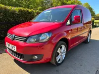 Used VW Caddy Highline 102 HP (75 kW) 2015 Red MPV