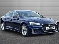Used Audi A5 Sport 150 HP (110 kW) 2023 Navarra blue Coupe