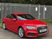 Used Audi A3 S-Line 150 HP (110 kW) 2016 Red Sedan