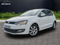 Begagnad VW Polo Edition 2014 Vit Halvkombi