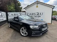 Used Audi A5 Cabriolet S-Line 177 HP (130 kW) 2014 Black Cabriolet