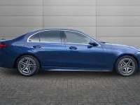 Used Mercedes C200 AMG line 221 HP (162 kW) 2025 Blue Sedan