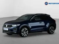 Used VW T-Roc R-line 150 HP (110 kW) 2020 Blue SUV