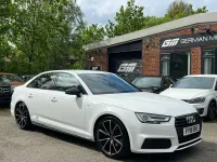 Used Audi A4 Black Edition 150 HP (110 kW) 2018 White Sedan