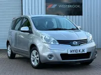 Używany Nissan Note Acenta 110 KM (80 kW) 2010 Srebrny Minivan
