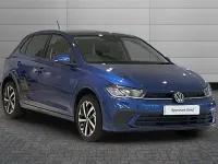 Used VW Polo Match 95 HP (69 kW) 2025 Blue Hatchback