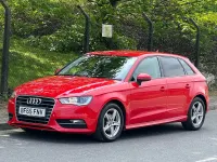 Used Audi A3 110 HP (80 kW) 2015 Red Hatchback