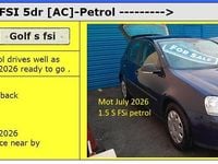 Used VW Golf V S 2007 Blue Hatchback