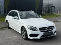 Used Mercedes C220 AMG line 2015 White Estate