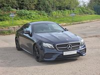 Used Mercedes E300 AMG line 245 HP (180 kW) 2018 Blue Coupe