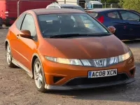 Used Honda Civic Type S 140 HP (102 kW) 2008 Orange Hatchback
