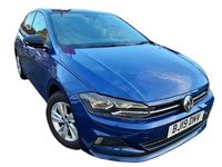 Used VW Polo SE 95 HP (69 kW) 2019 Blue Hatchback