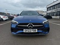 Used Mercedes C200 AMG line 2022 Blue Estate