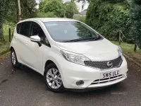 Used Nissan Note Acenta Premium 78 HP (57 kW) 2015 White Hatchback