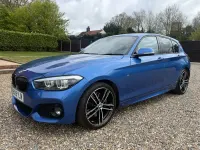 Begagnad BMW 118 Efficient Dynamics 2019 Blå Halvkombi