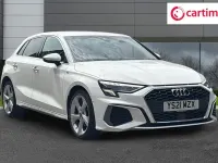 Used Audi A3 Sportback S-Line 150 HP (110 kW) 2021 White Hatchback