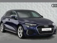 Used Audi A3 S-Line 150 HP (110 kW) 2023 Blue Sedan