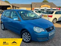 Used VW Polo SE 75 HP (55 kW) 2005 Blue Hatchback