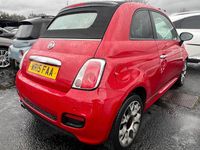 Used Fiat 500 S 2015 Red Cabriolet