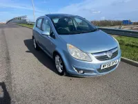 Used Vauxhall Corsa Design Edition 89 HP (65 kW) 2008 Blue Hatchback