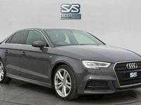 Begagnad Audi A3 S-Line 150 HK (110 kW) 2018 Grå Sedan