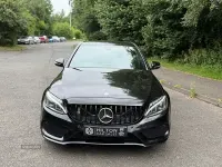 Used Mercedes C220 AMG line 170 HP (125 kW) 2015 Black Sedan