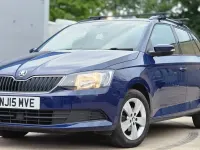 Used Skoda Fabia SE 90 HP (66 kW) 2015 Blue Estate