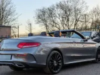 Used Mercedes C220 AMG line 170 HP (125 kW) 2017 Grey Cabriolet