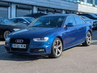 Used Audi A4 Black Edition 177 HP (130 kW) 2014 Blue Sedan