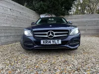Usado Mercedes C200 184 CV (135 kW) 2014 Azul Berlina