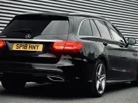 Używany Mercedes C220 AMG line 2018 Czarny Kombi