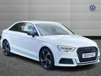 Used Audi A3 Black Edition 147 HP (108 kW) 2019 White Sedan