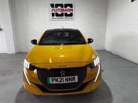 Used Peugeot e-208 Premium 100 kW (136 HP) 2021 Yellow Hatchback