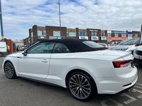 Used Audi A5 Cabriolet S-Line 190 HP (139 kW) 2018 White Cabriolet