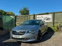 Used Skoda Superb SE L Executive 190 HP (139 kW) 2018 Grey Hatchback