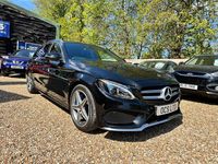 Used Mercedes C350e AMG line 293 HP (215 kW) 2017 Black Estate