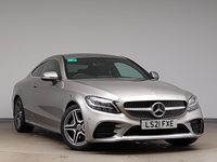 Used Mercedes C200 AMG line 184 HP (135 kW) 2021 Silver Coupe
