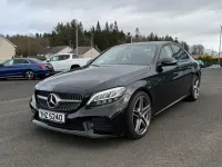 Used Mercedes C220 AMG line 194 HP (142 kW) 2019 Black Sedan