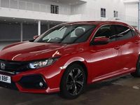 Begagnad Honda Civic SR 126 HK (92 kW) 2019 Röd Halvkombi