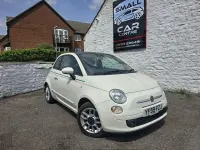 Used Fiat 500 Sport 69 HP (50 kW) 2009 White Cabriolet