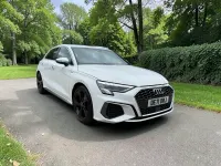 Used Audi A3 S-Line 150 HP (110 kW) 2021 White Sedan