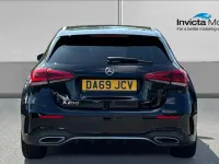Used Mercedes A200 AMG line 163 HP (119 kW) 2019 Cosmos black metallic Hatchback