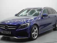 Used Mercedes C200 AMG line 2017 Blue Estate