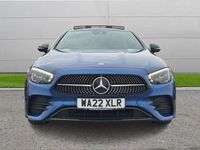 Used Mercedes E220 AMG line 191 HP (140 kW) 2022 Blue Coupe