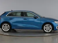 Used Audi A3 Sportback Sport 110 HP (80 kW) 2021 Atoll blue Hatchback